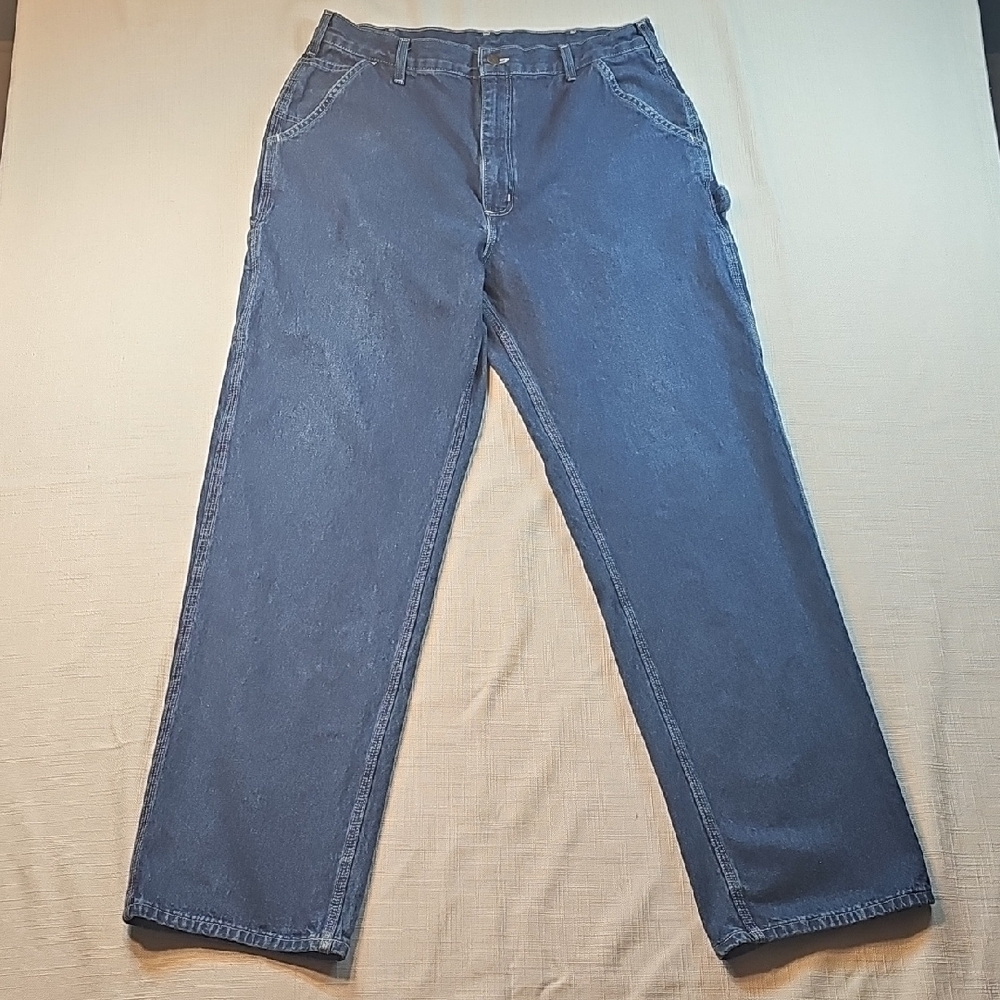 Carhartt B13 DST Loose Original Fit Work Dungaree Jeans 38x34 Workwear